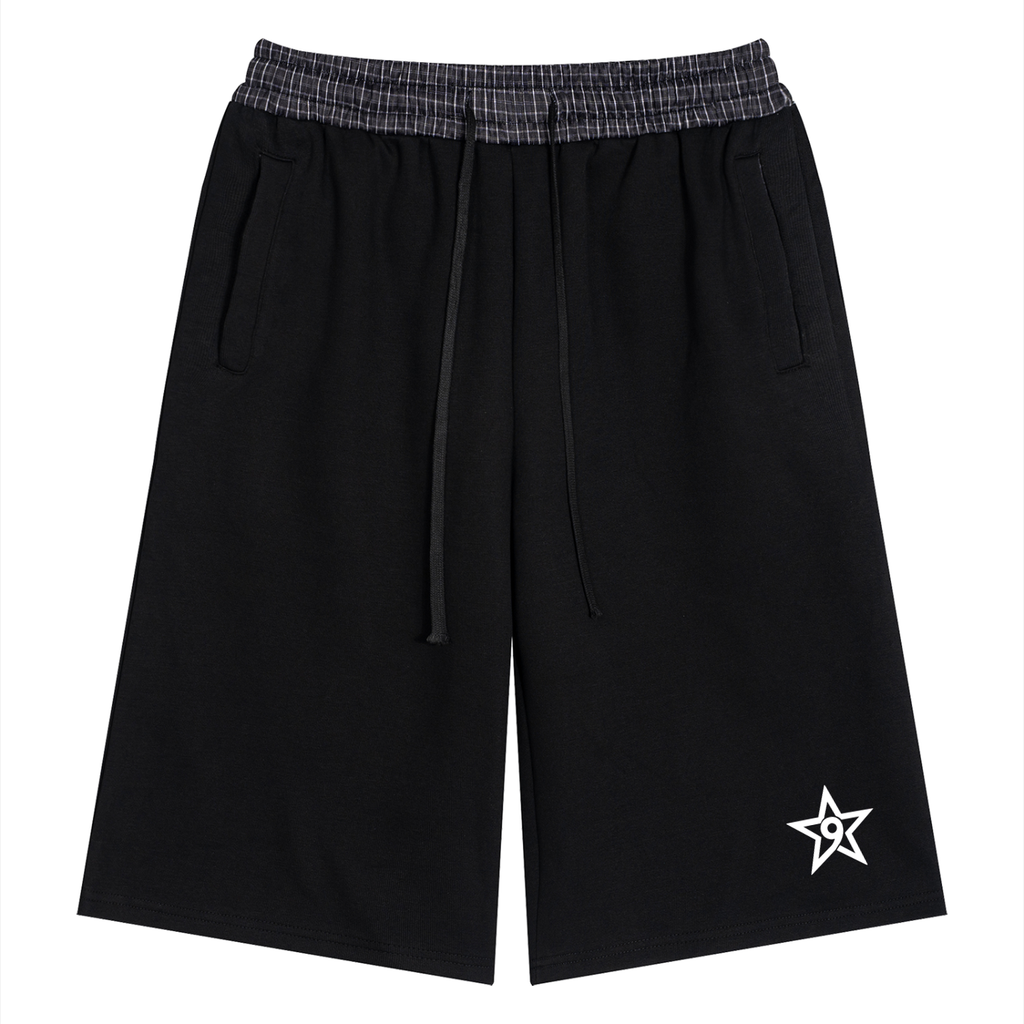UNISEX PLAID WAISTBAND JORTS