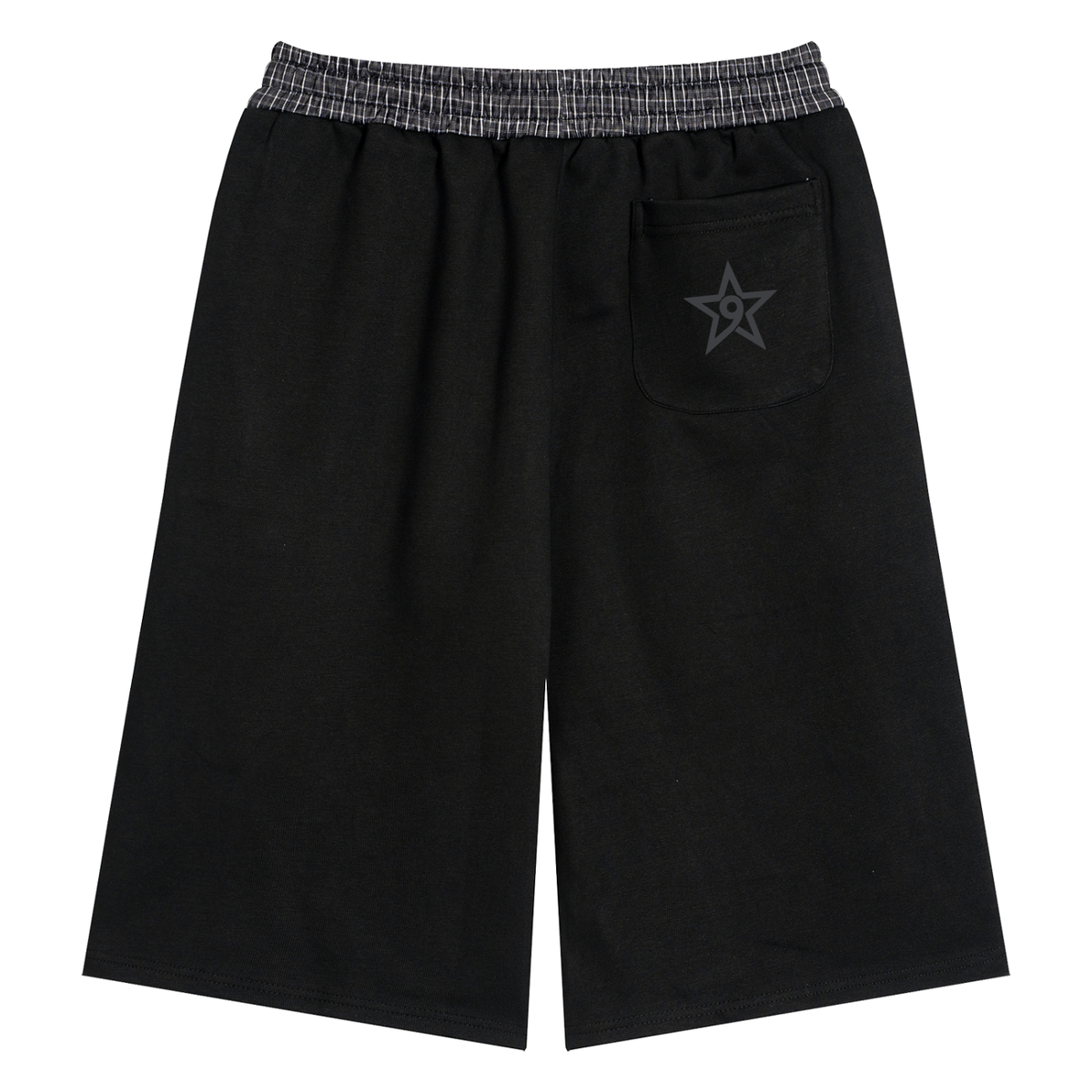 UNISEX PLAID WAISTBAND JORTS