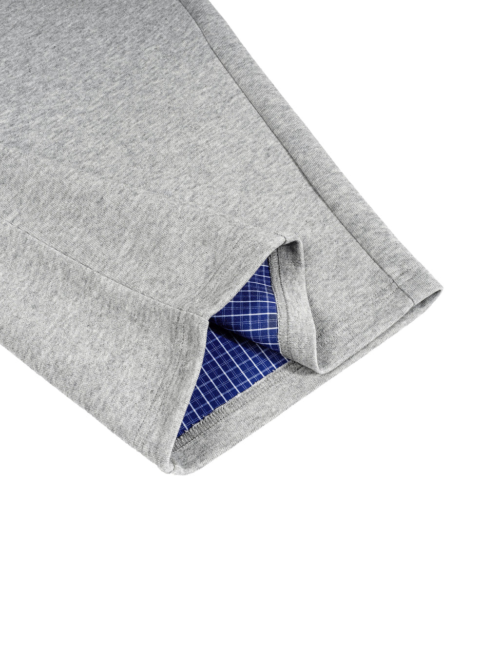 PLAID WAISTBAND BARREL SWEATPANTS