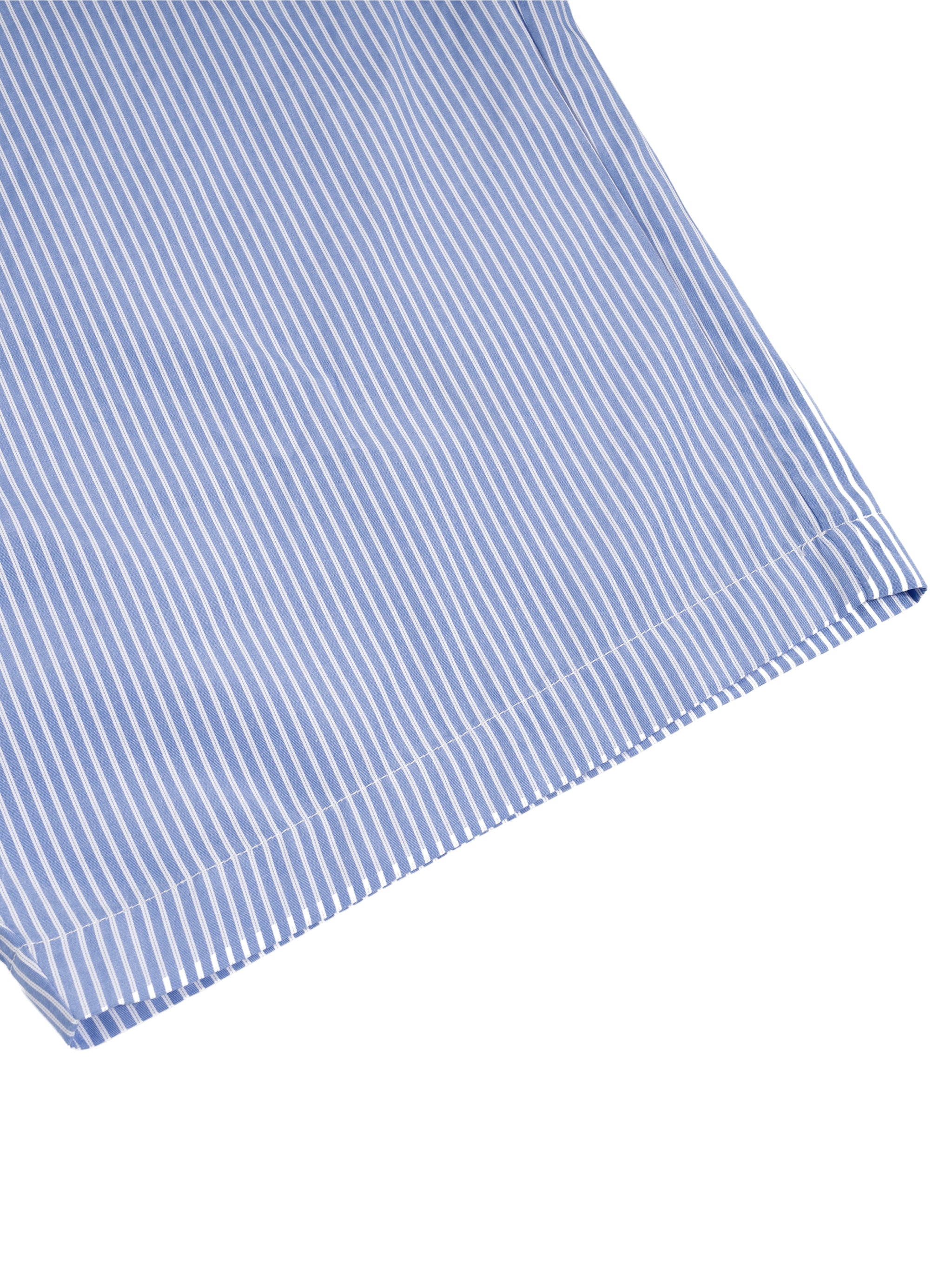 VERTICAL STRIPE DRAWSTRING BARREL TROUSERS