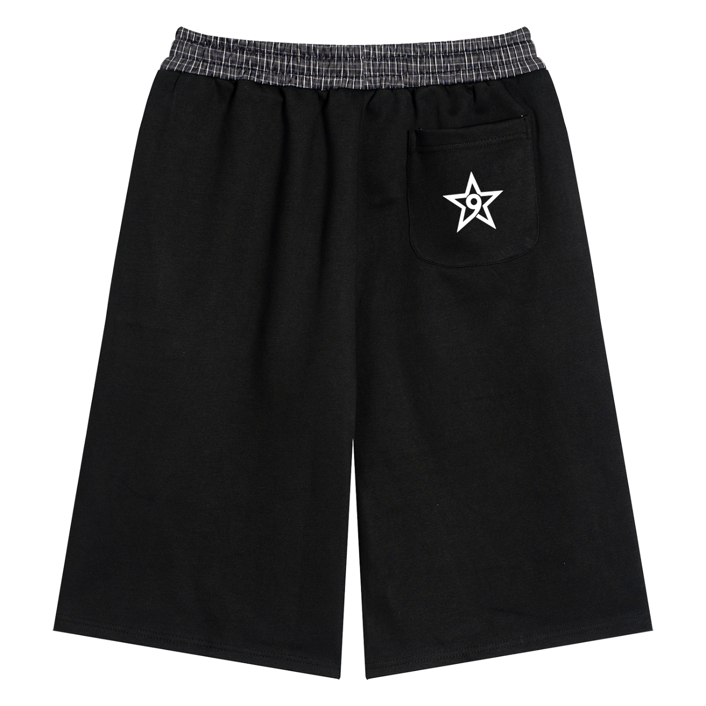 UNISEX PLAID WAISTBAND JORTS