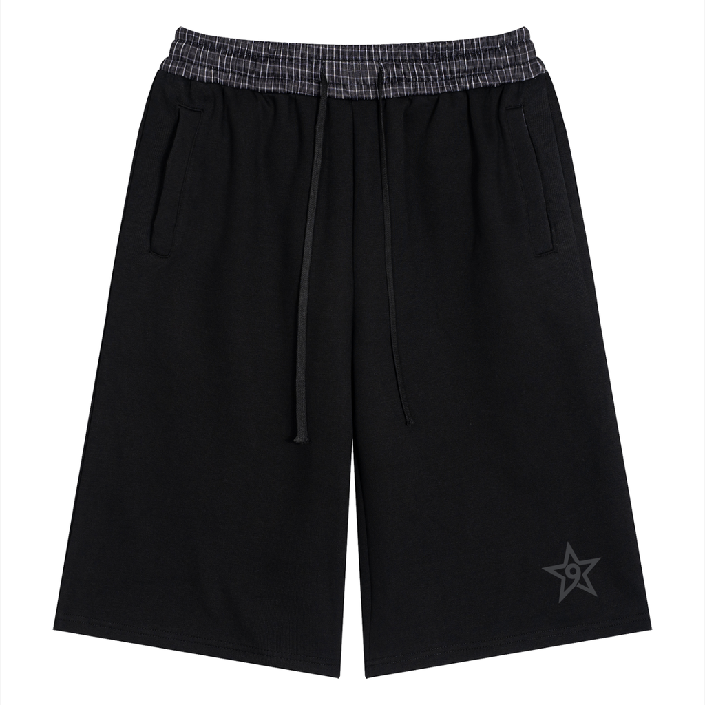 UNISEX PLAID WAISTBAND JORTS